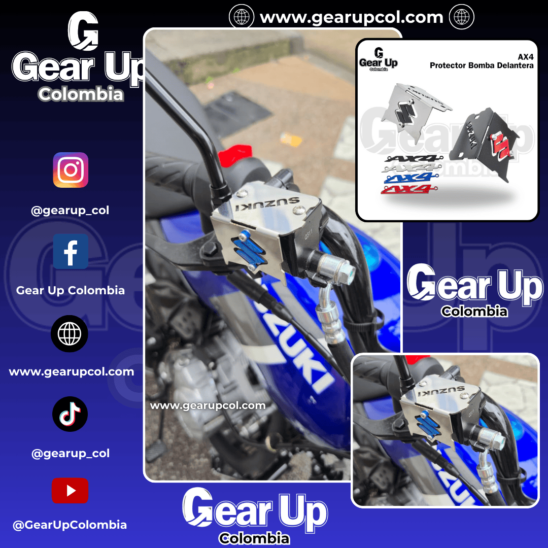AX4 y AX4 ABS - Protector Bomba Delantera + Logo 3D