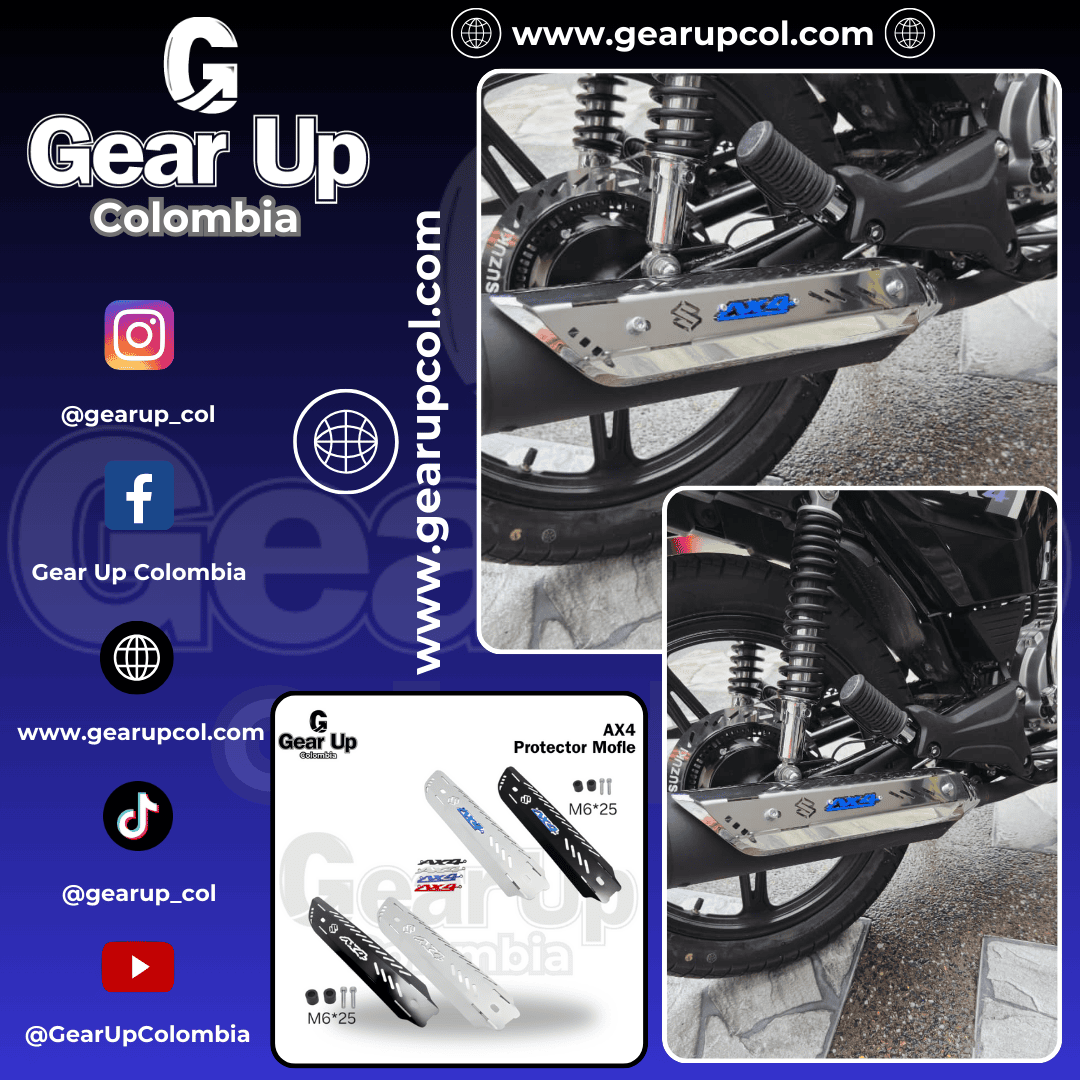 AX4 ABS - Protector de Mofle + Logo 3D