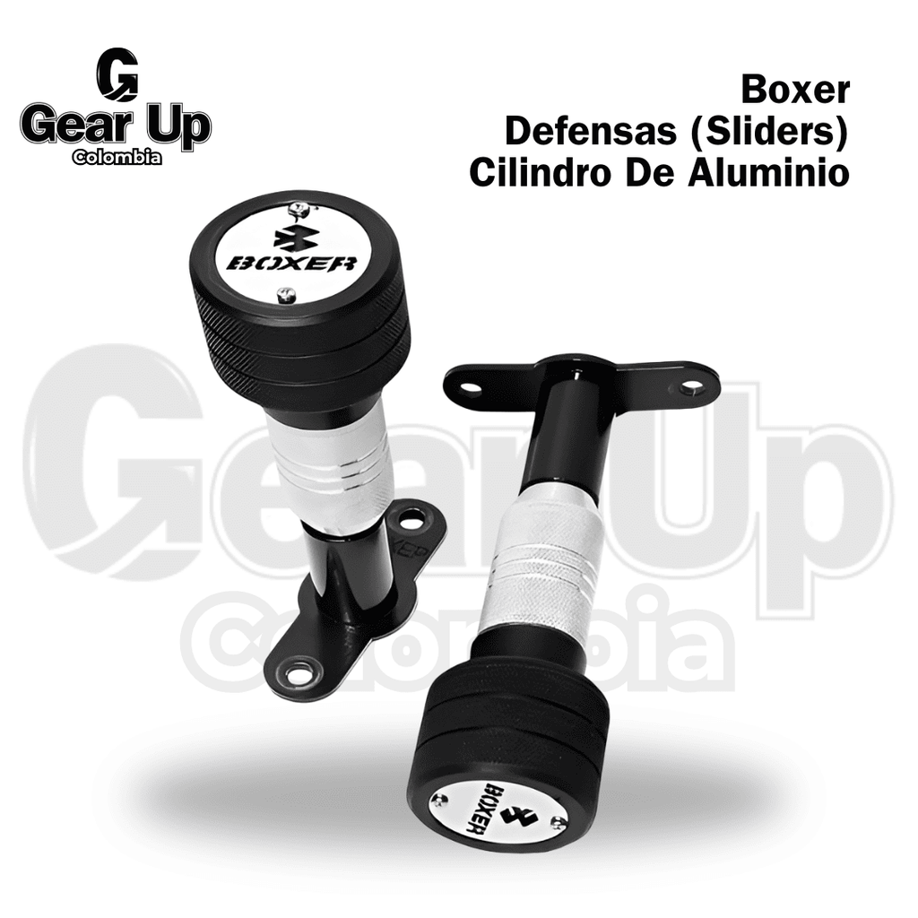 Boxer CT 100 - Defensas (Sliders) Cilindro De Aluminio