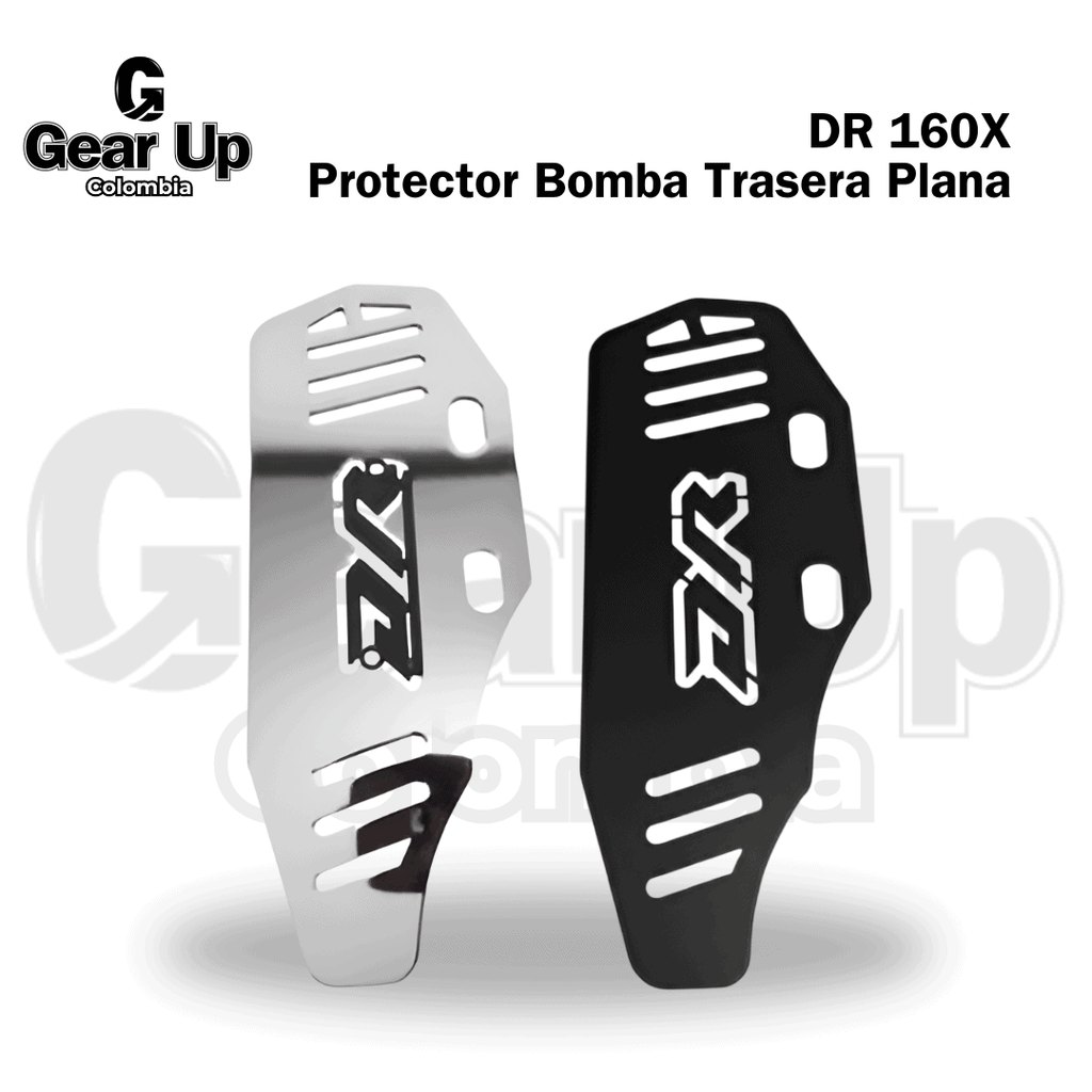 DR 160X - Protector Bomba Trasera Plana + Logo 3D