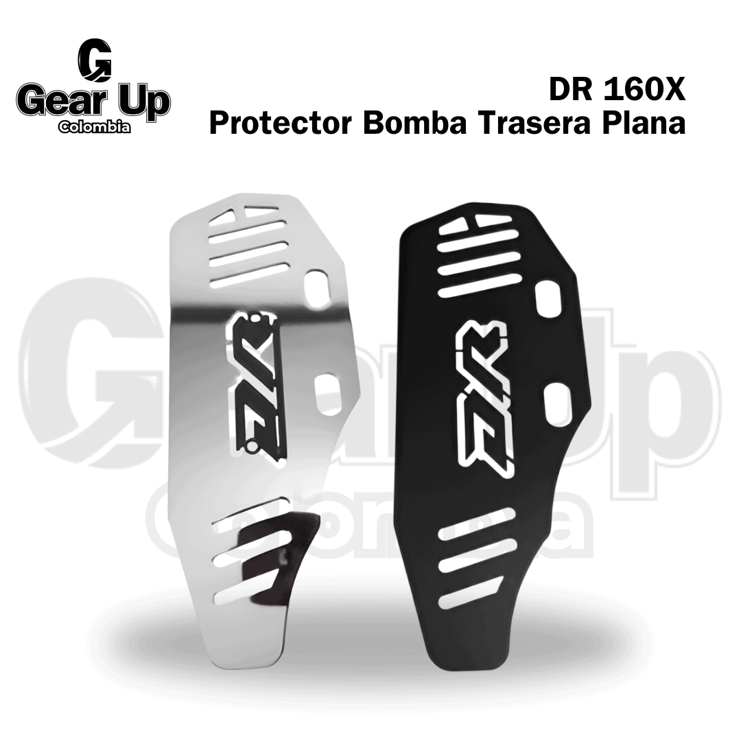 DR 160X - Protector Bomba Trasera Plana + Logo 3D