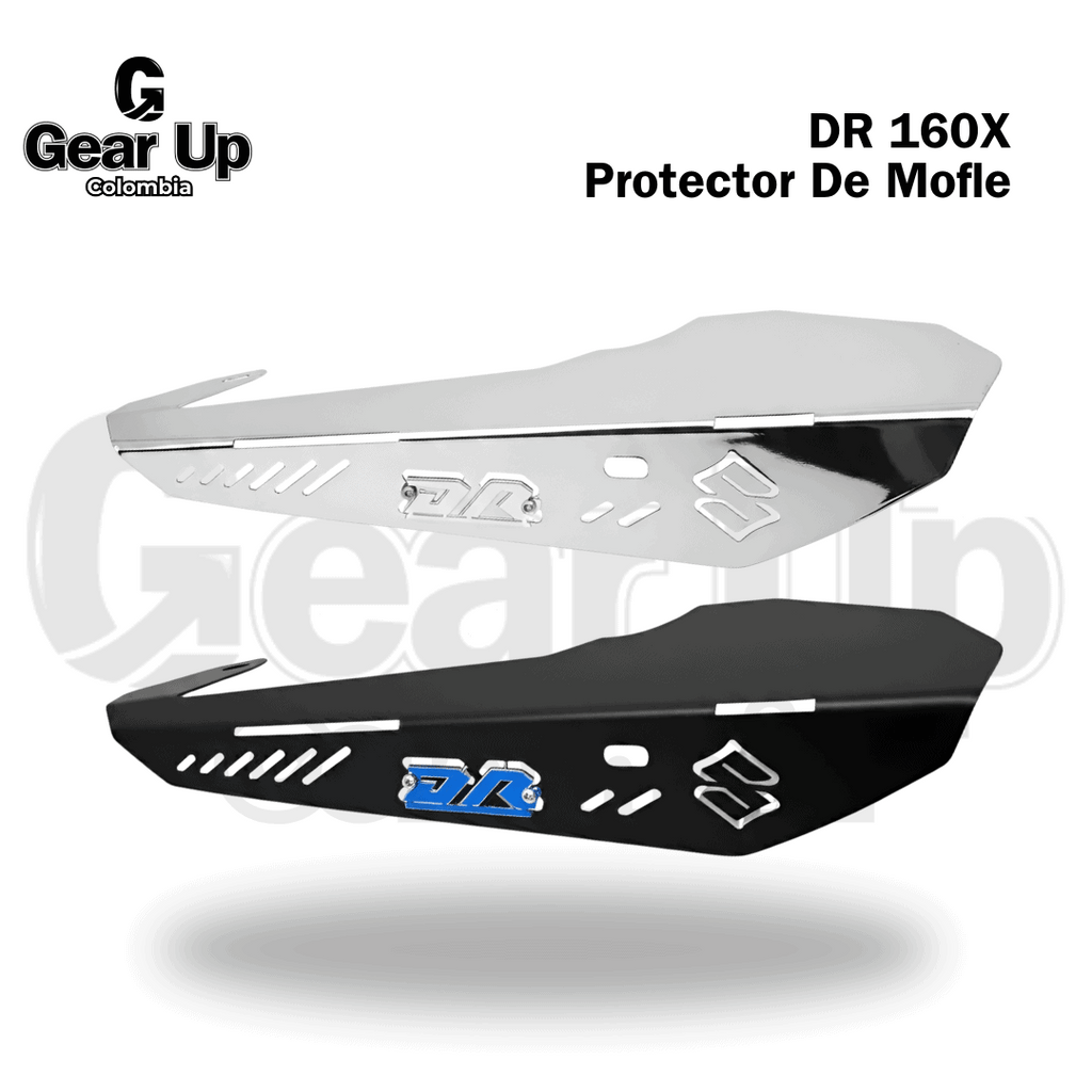 DR 160X - Protector De Mofle + Logo 3D