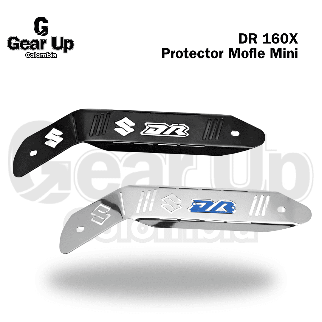 DR 160X - Protector De Mofle Mini + Logo 3D