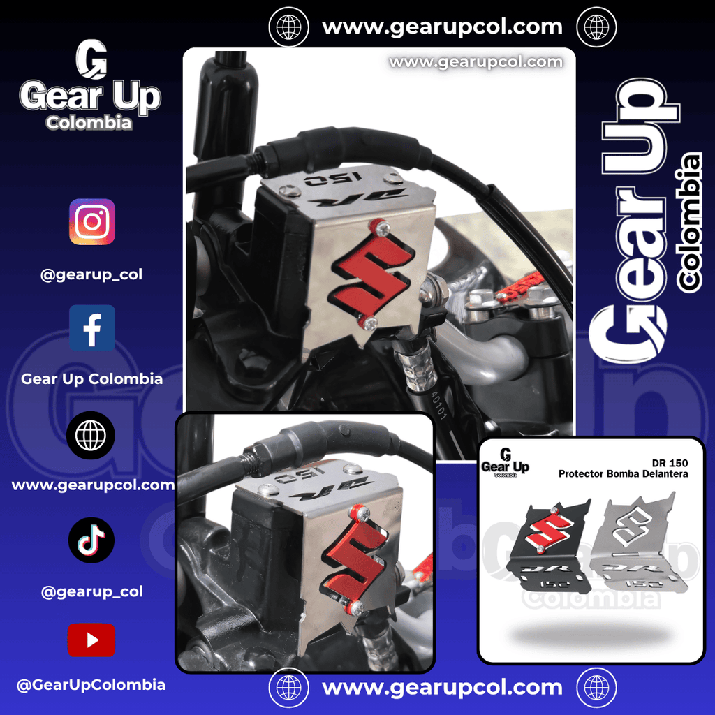 DR 150 - Protector Bomba Delantera + Logo 3D