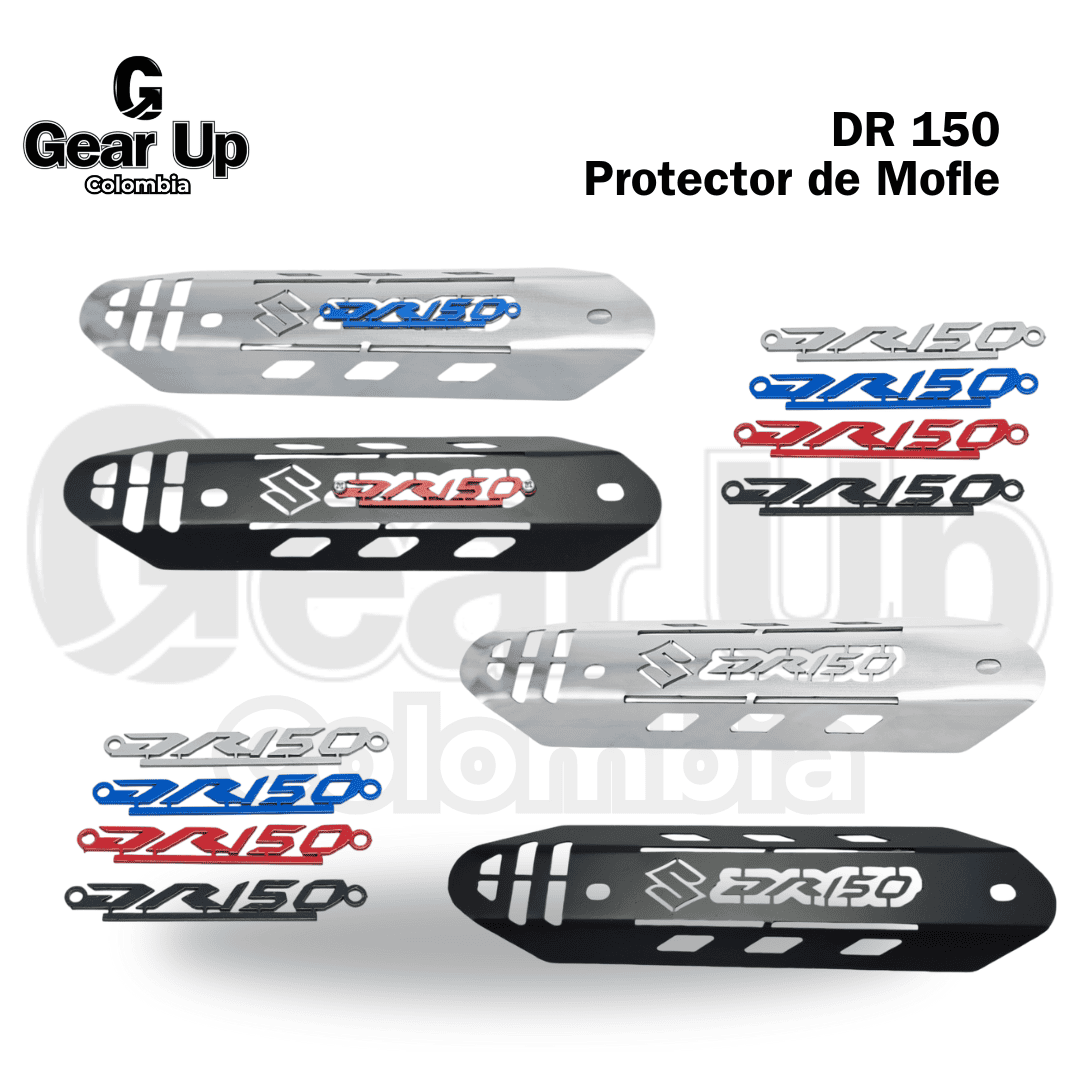 DR 150 - Protector de Mofle + Logo 3D