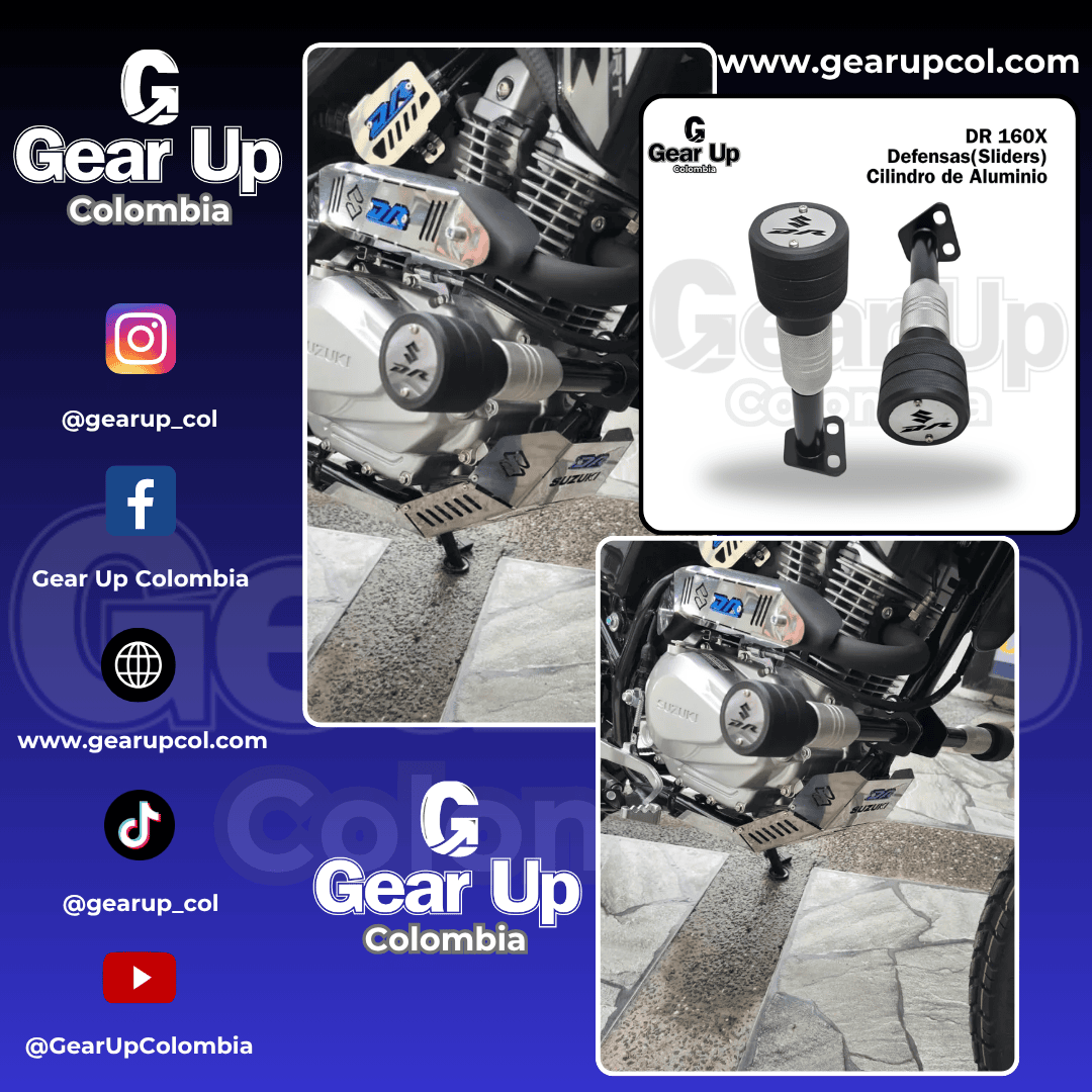 DR 160X - Kit Protectores + Logo 3D