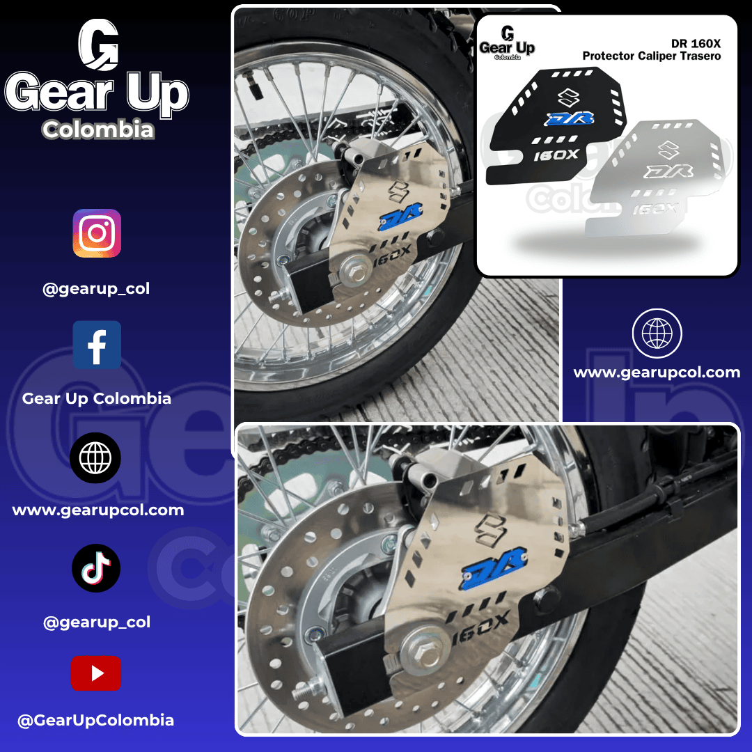 DR 160X - Protector De Caliper Trasero + Logo 3D
