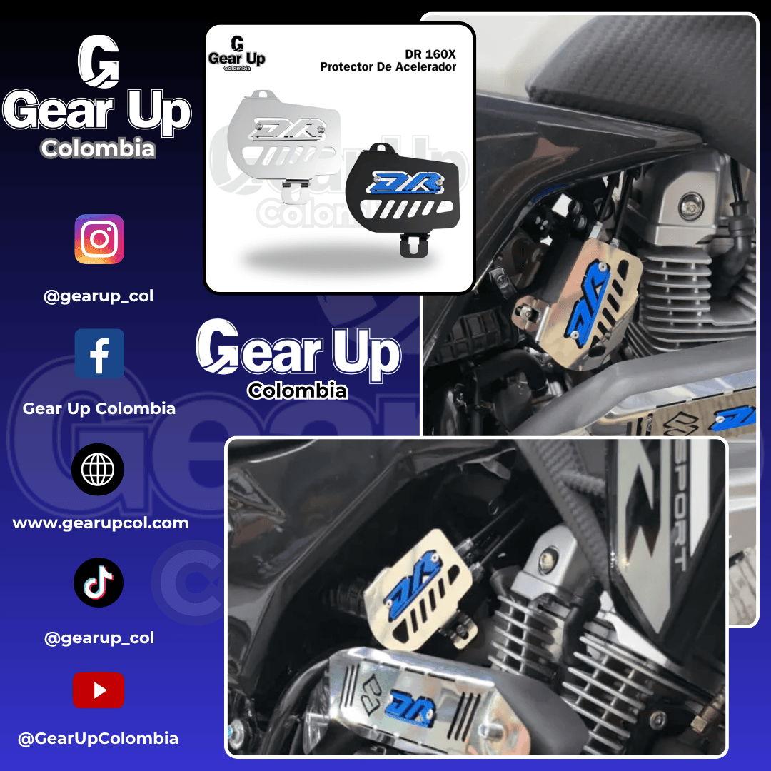 DR 160X - Protector De Acelerador + Logo 3D