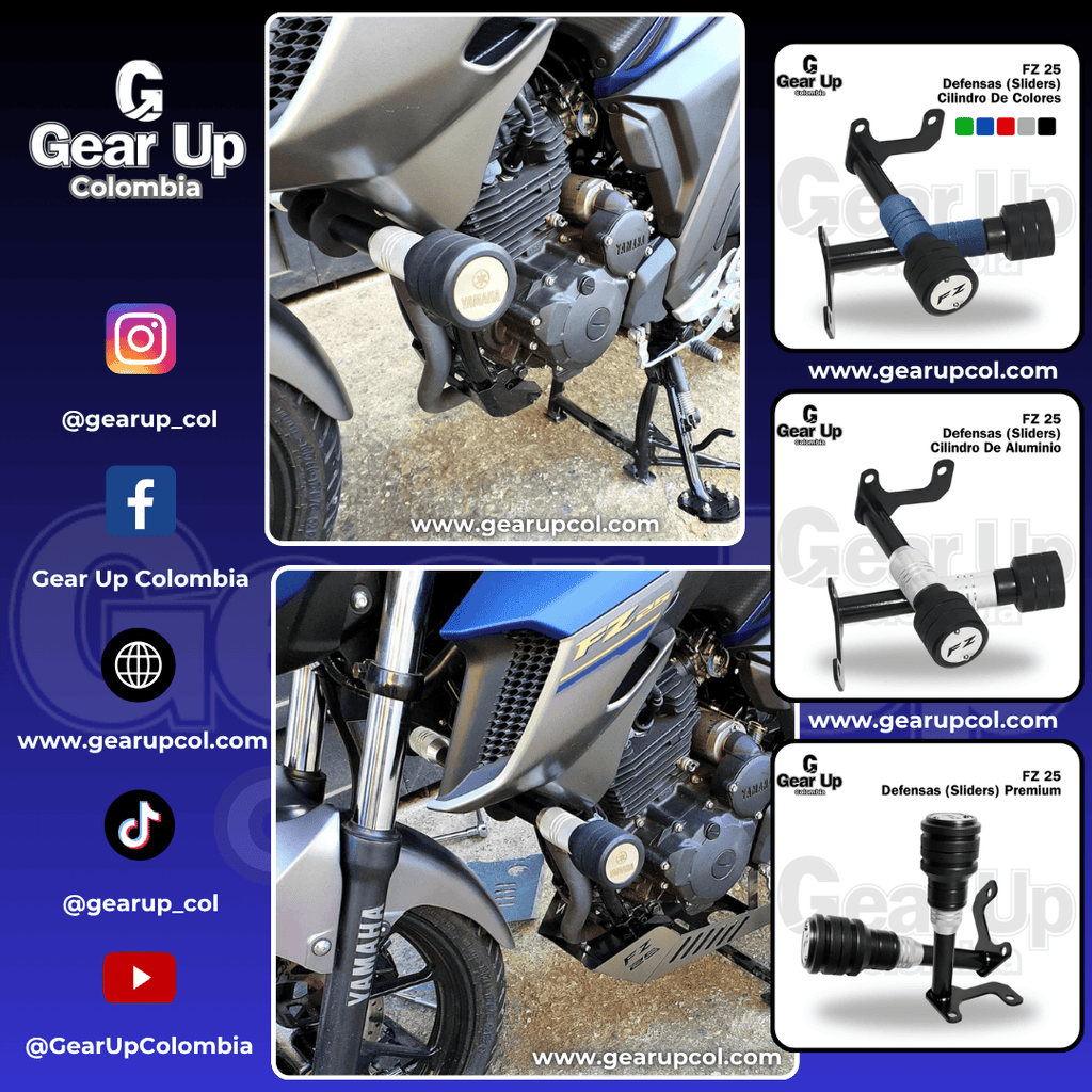 FZ 25 - Defensas (Sliders) Premium