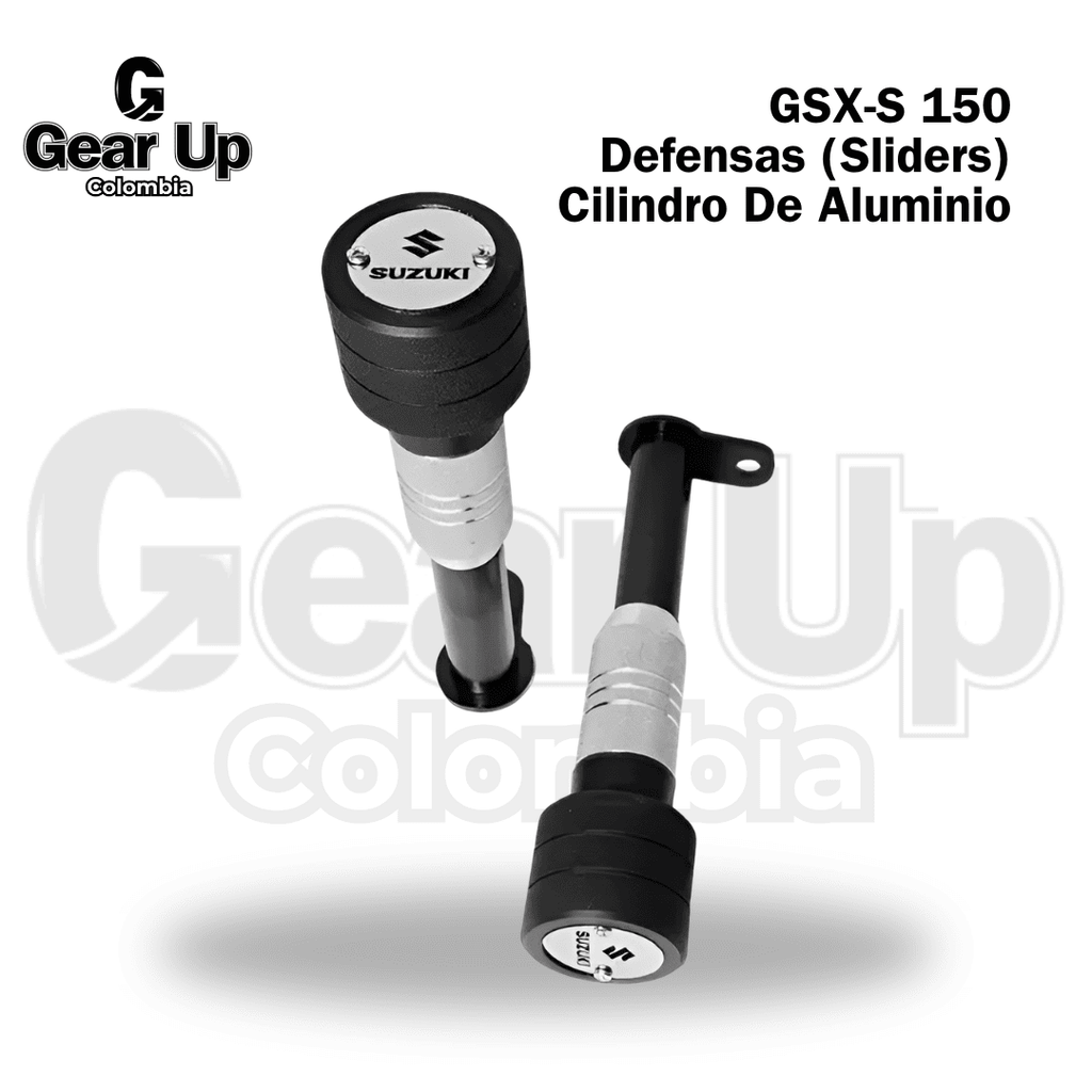 GSX-S 150 - Defensas (Sliders) cilindro de Aluminio