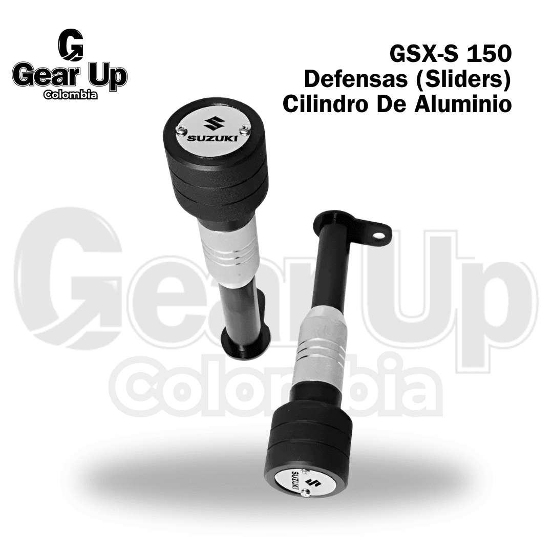 GSX-S 150 - Defensas (Sliders) cilindro de Aluminio