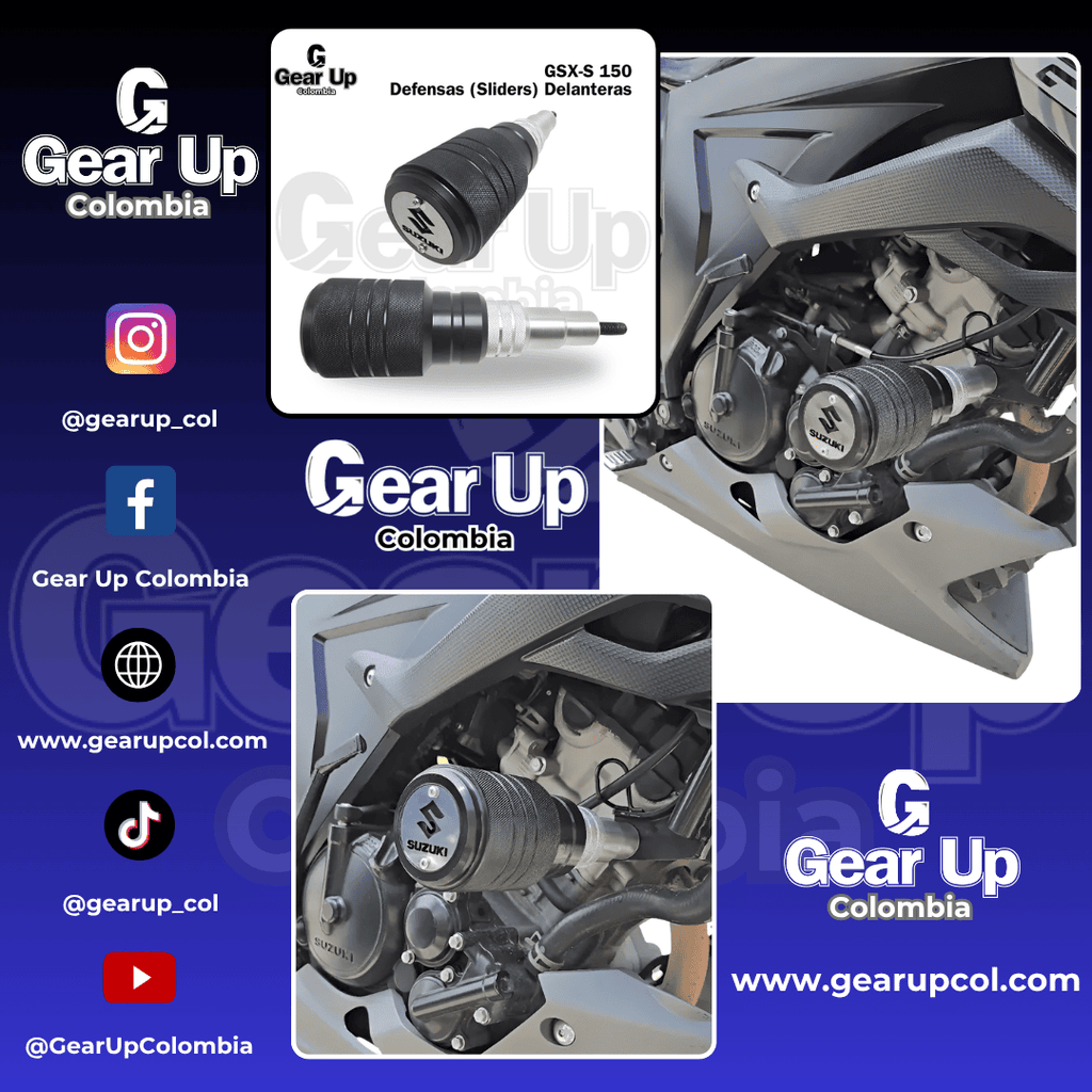 GSX-S 150 - Defensas (Sliders) Premium