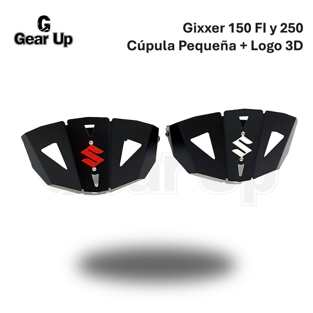 Gixxer 150 FI y 250 - Cúpula Pequeña + Logo 3D