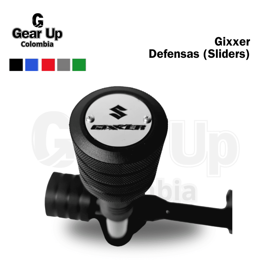 Gixxer 150 - Defensas (Sliders) cilindro de Colores
