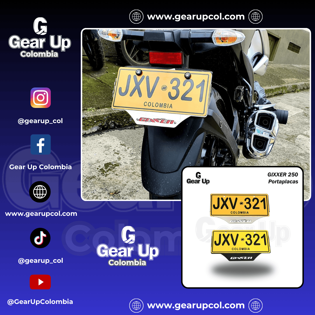 Gixxer - Portaplacas
