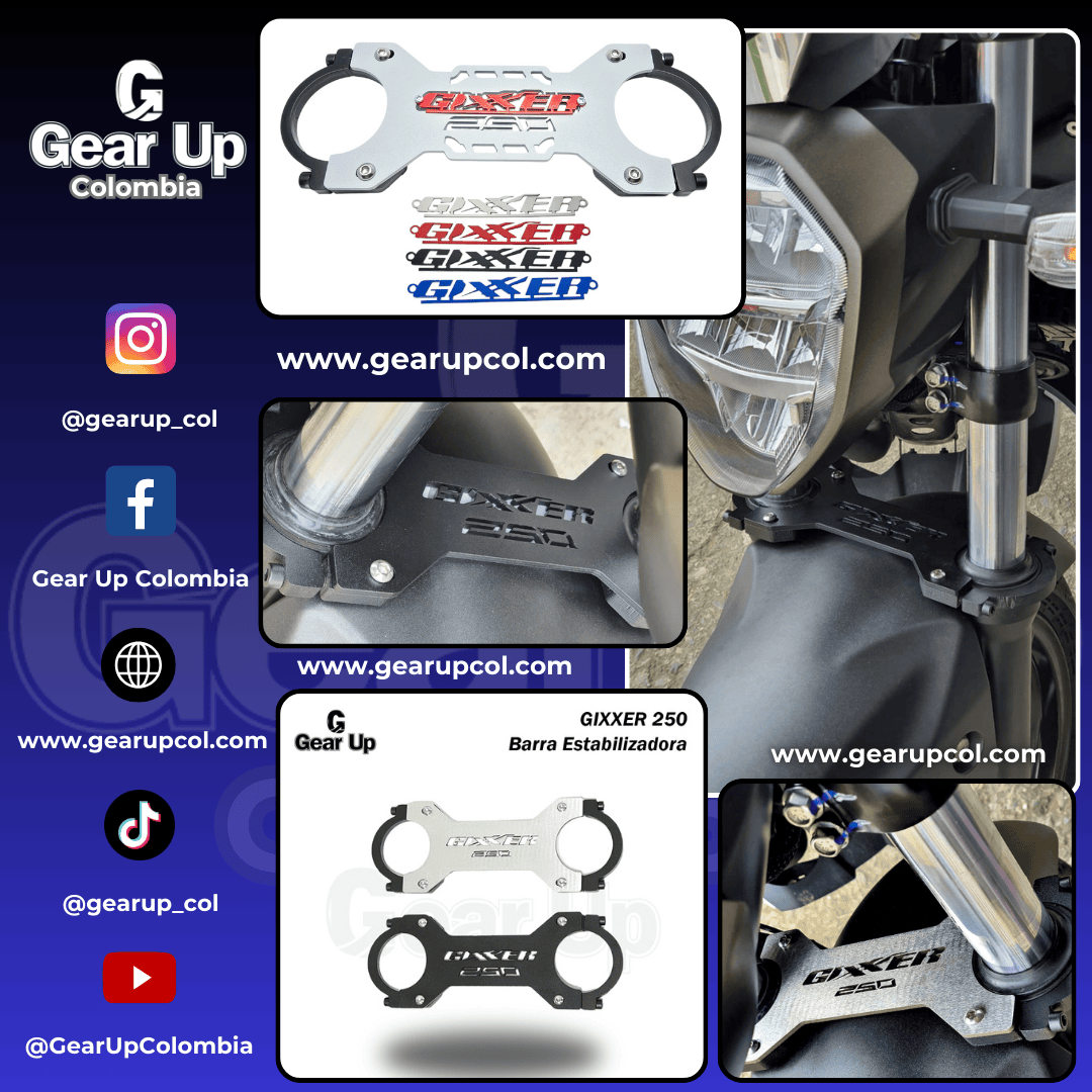 Gixxer 250 - Estabilizador de Barras + Logo 3D