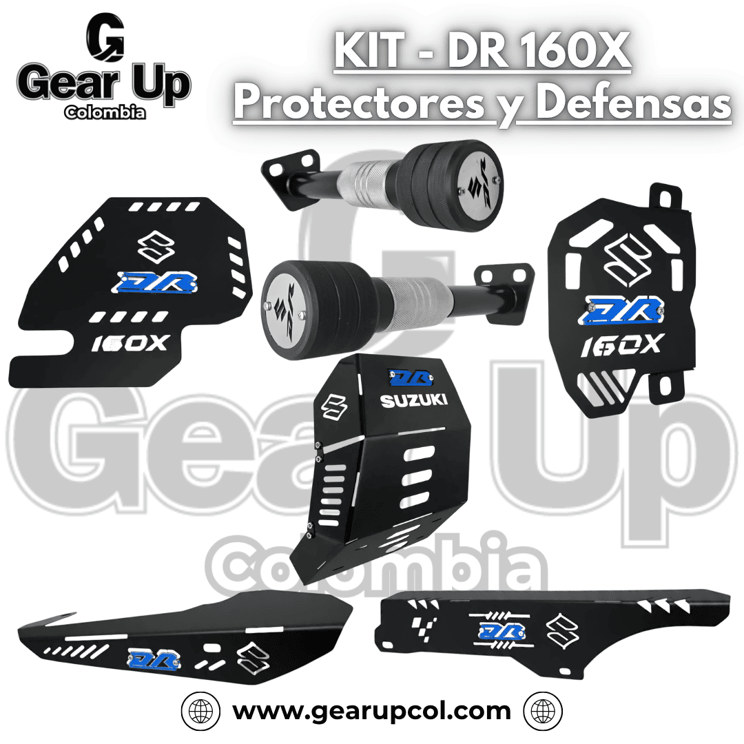 DR 160X - Kit Protectores + Logo 3D