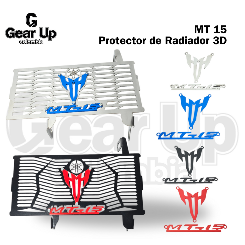 Protector de Radiador - Logo 3D - MT15