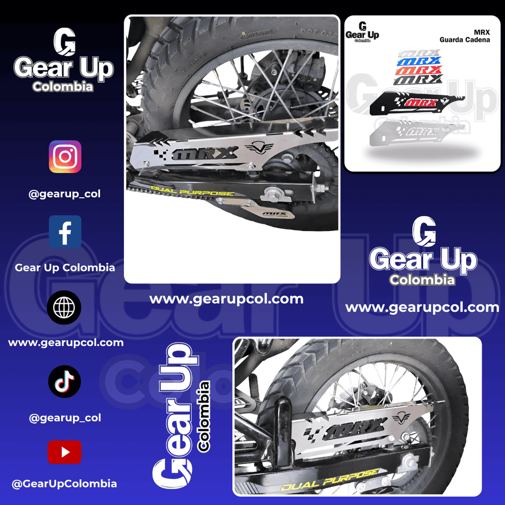 MRX 125 - Guarda Cadena + Logo 3D