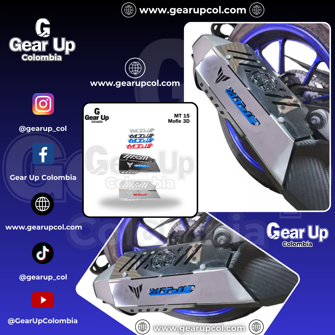 Protector Mofle / Exosto- Logo 3D - MT 15