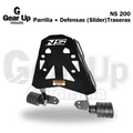 NS 200 - Parrilla + Defensas (Sliders) Traseras
