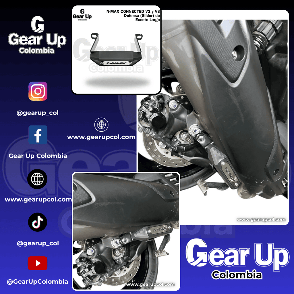 Nmax Connected V3 - Defensa (Slider) Exosto Largo
