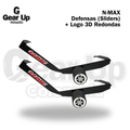 Nmax - Defensas (Sliders) Delanteras Redondas + Logo 3D