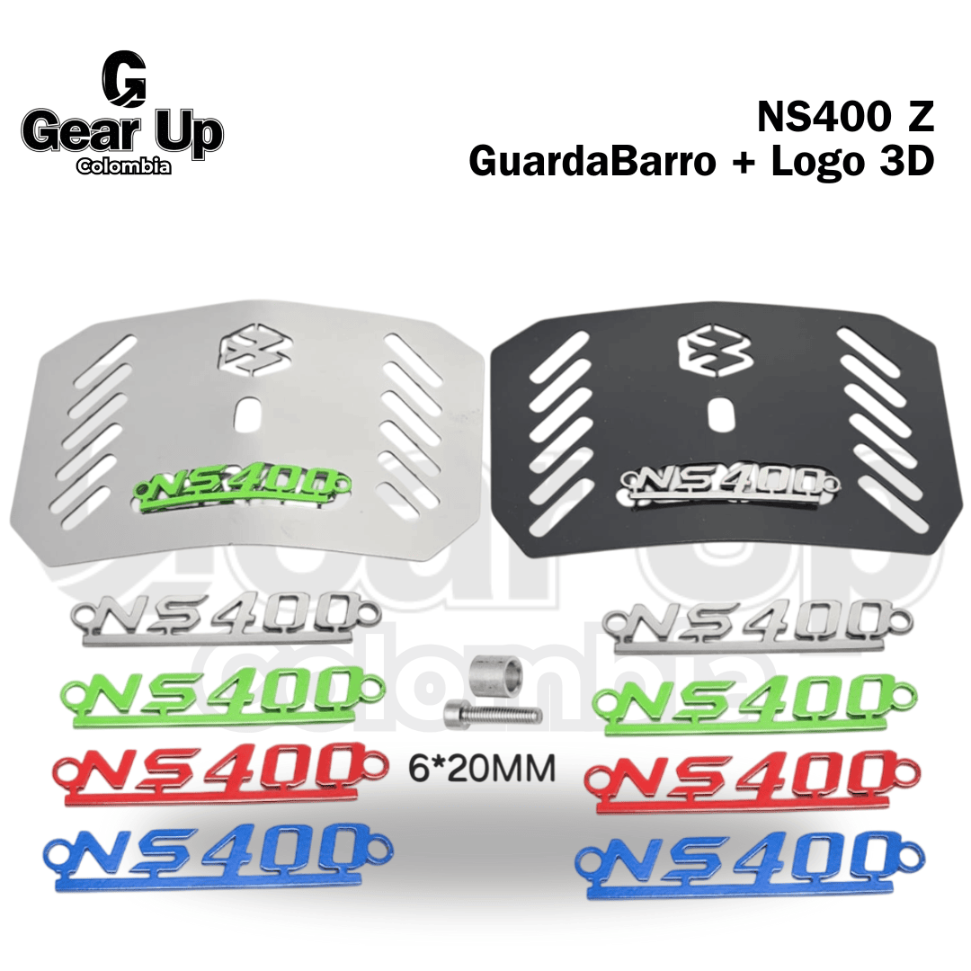 Ns400Z - Lujo GuardaBarro + Logo 3D
