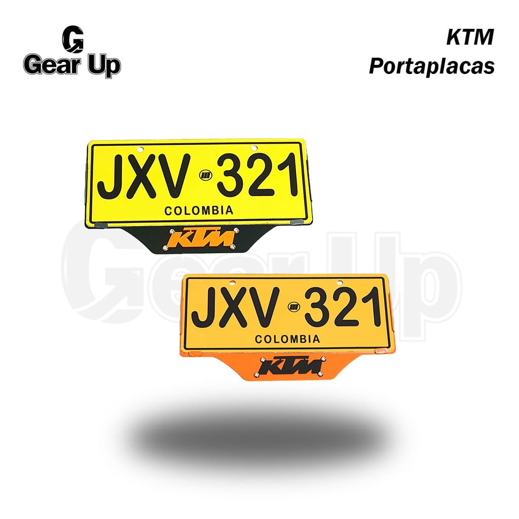 KTM - Portaplaca + Logo 3D