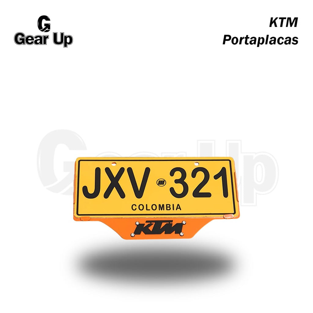 KTM - Portaplaca + Logo 3D