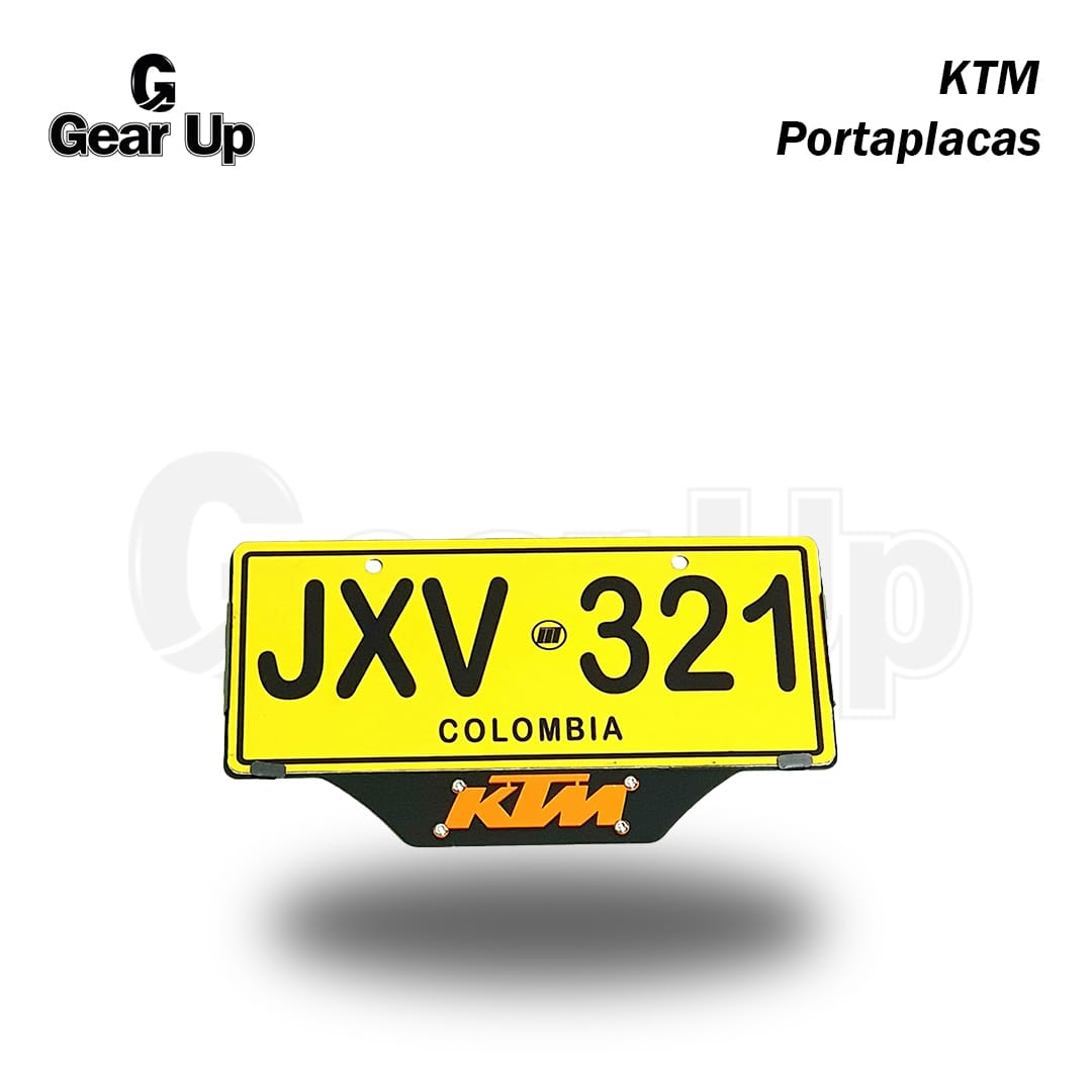KTM - Portaplaca + Logo 3D