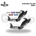SYM ADX TG 150 - Defensas (Sliders) de Piso + Logo 3D