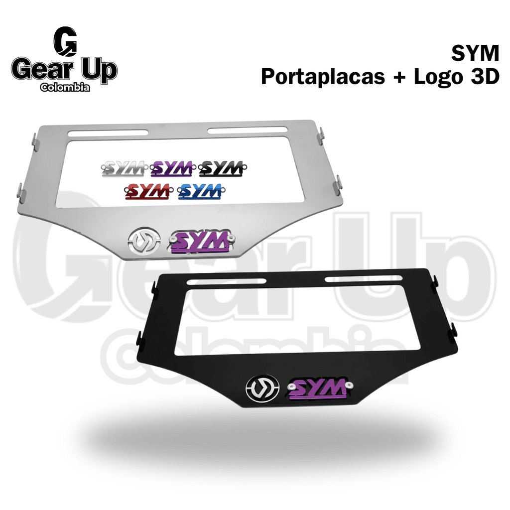 SYM - Portaplacas + Logo 3D