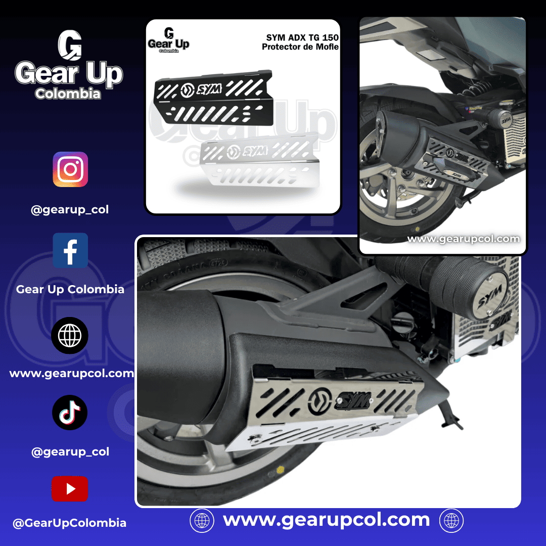 SYM ADX TG 150 - Protector de Mofle + Logo 3D