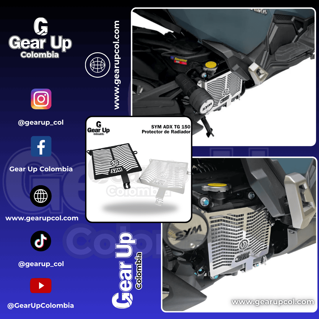 SYM ADX TG 150 - Protector de Radiador + Logo 3D