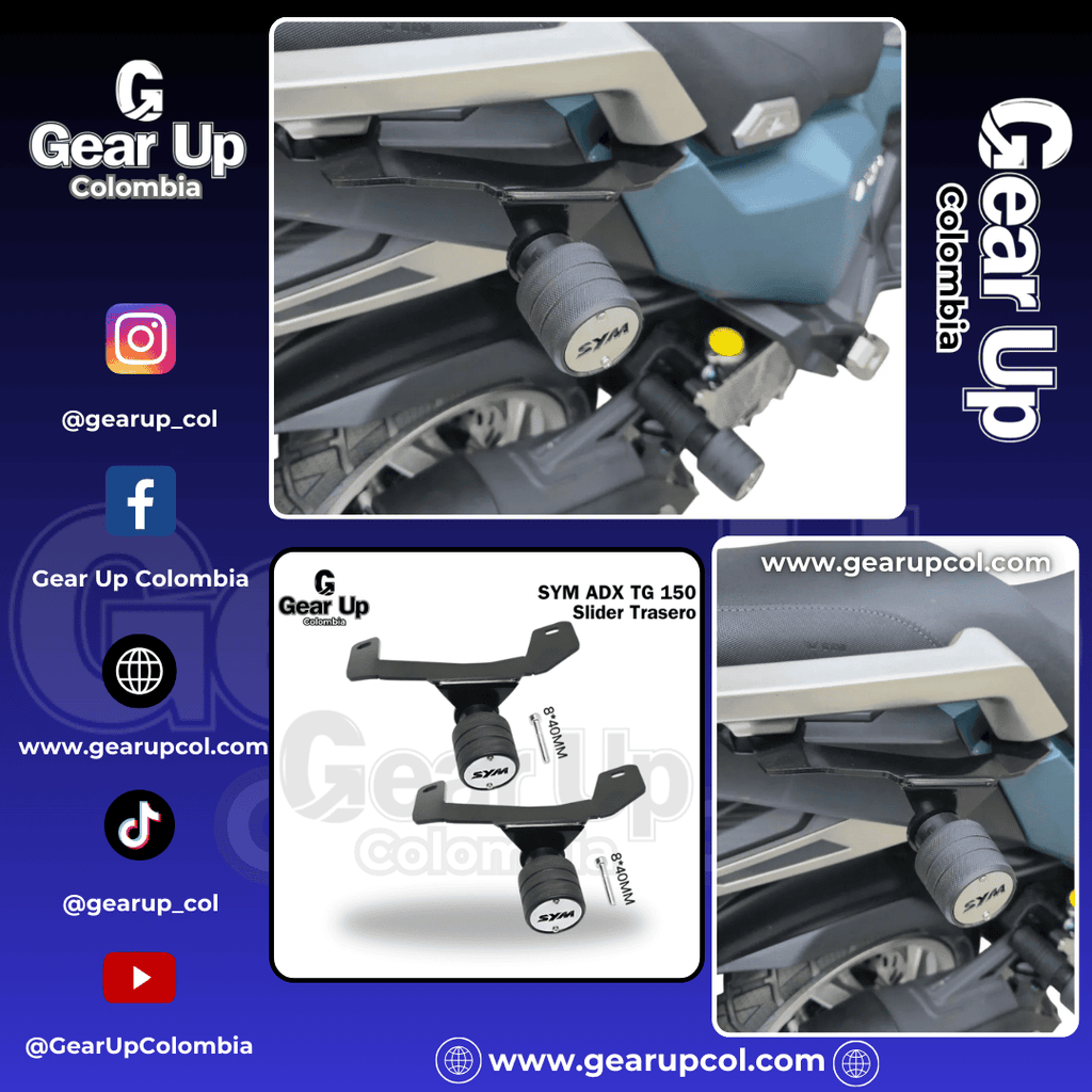 SYM ADX TG 150 - Defensas (Sliders) Traseras