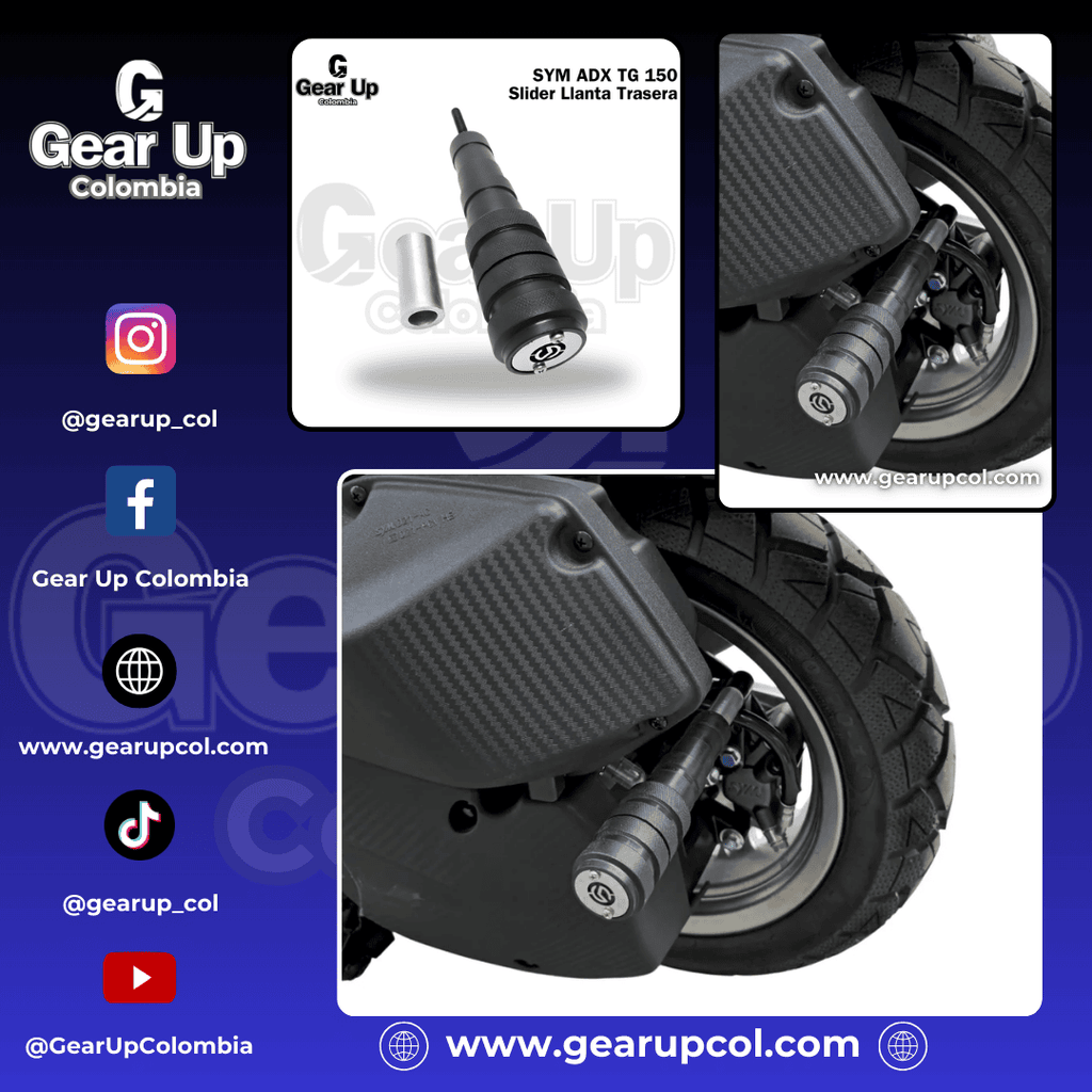 SYM ADX TG 150 - Defensa (Slider) Llanta Trasera