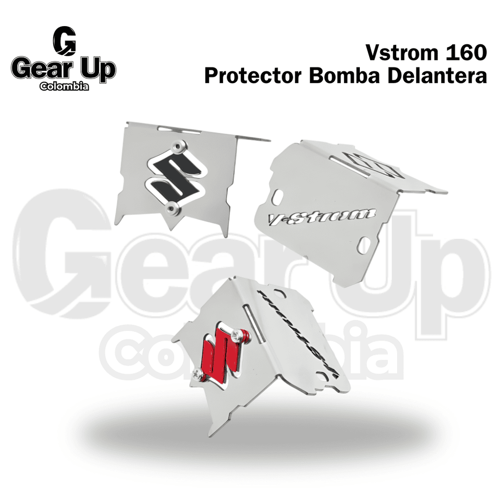 V-Strom 160 - Protector Bomba Delantera + Logo 3D