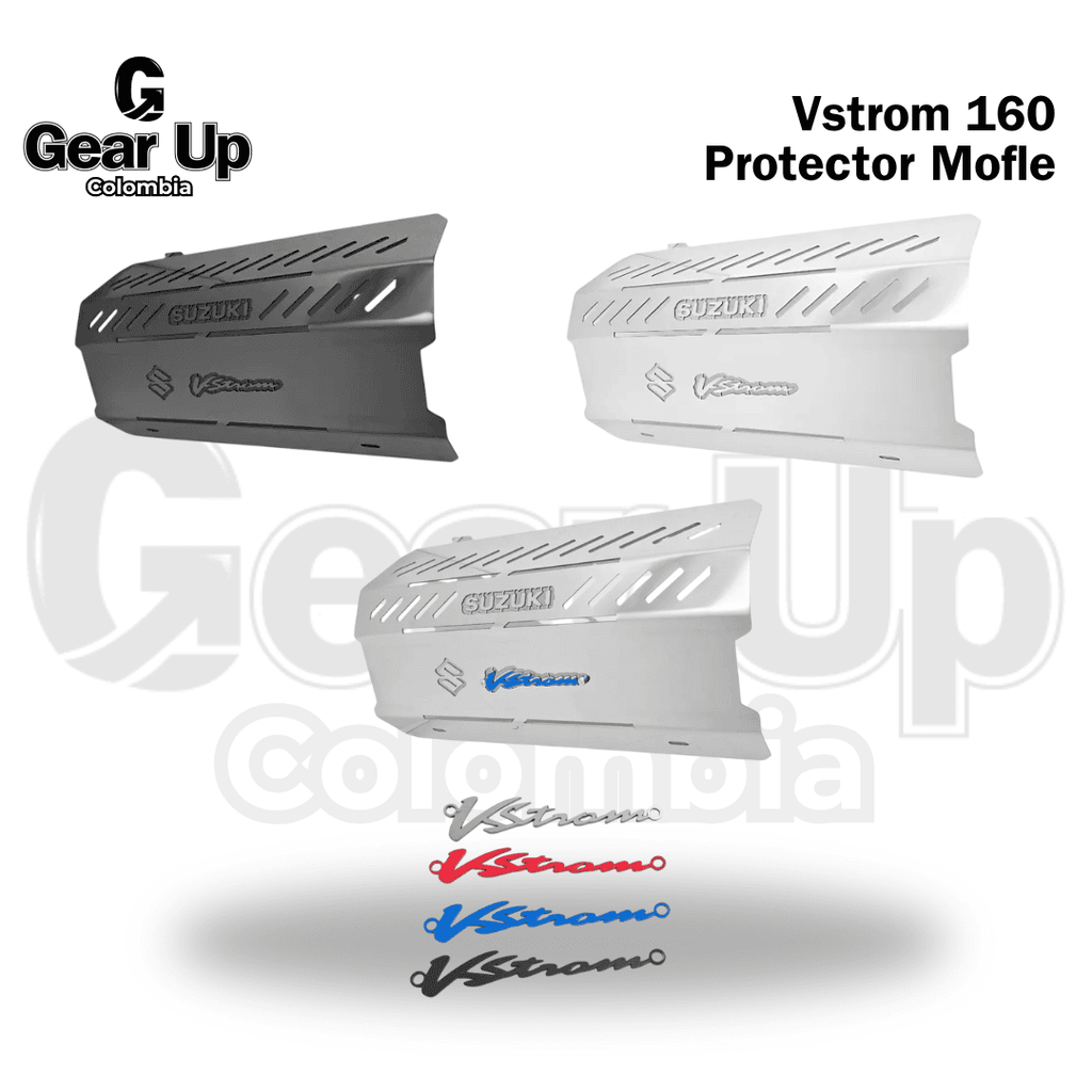 V-Strom 160 - Protector Mofle + Logo 3D