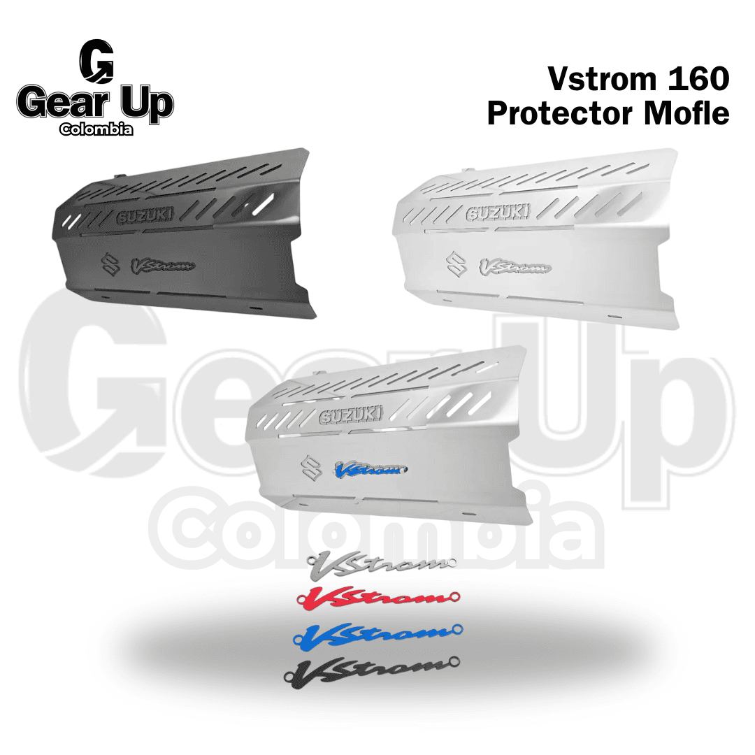 V-Strom 160 - Protector Mofle + Logo 3D