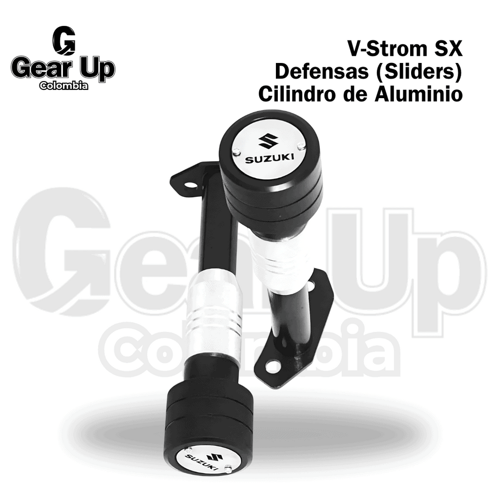 V-Strom 250 SX - Defensas (Sliders) Cilindro de Aluminio