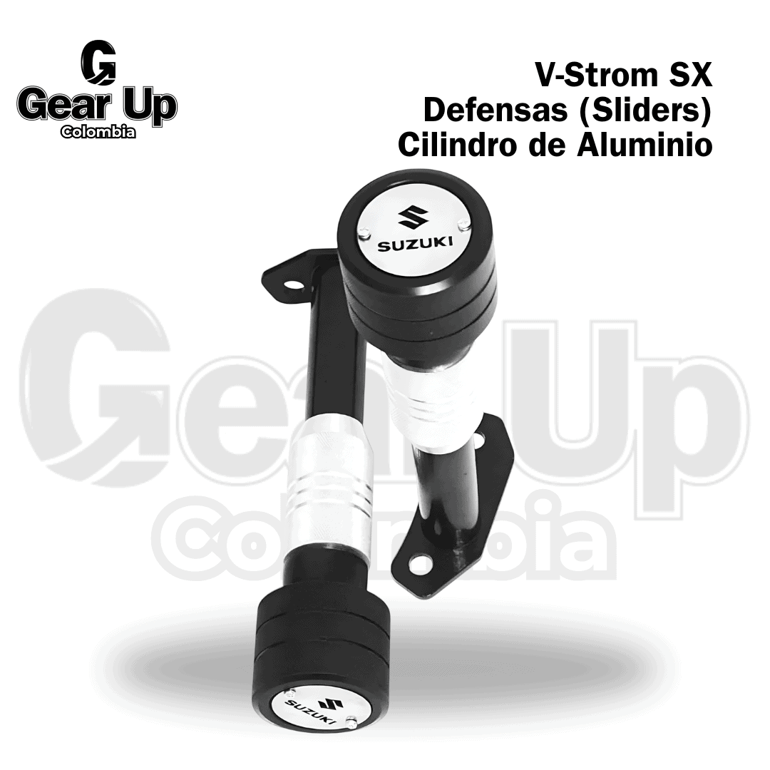 V-Strom 250 SX - Defensas (Sliders) Cilindro de Aluminio