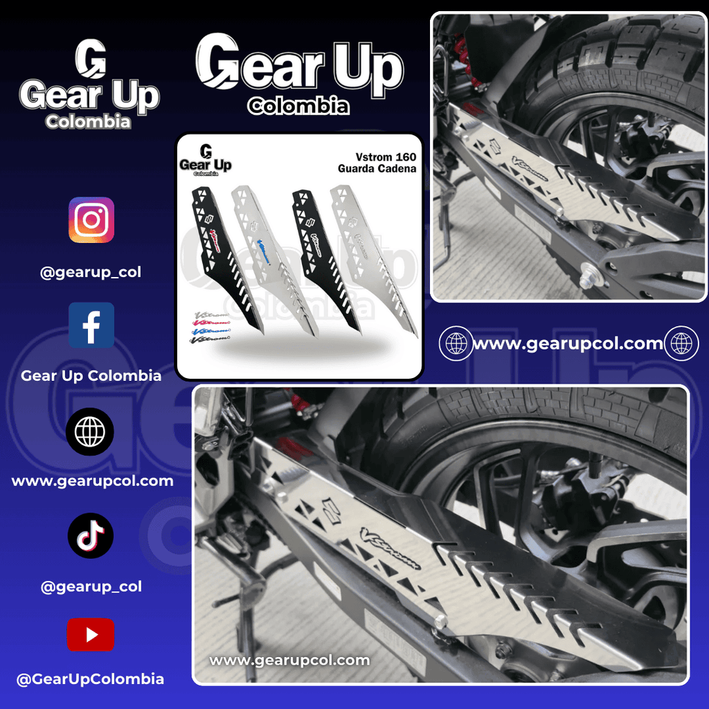 V-Strom 160 - GuardaCadena + Logo 3D