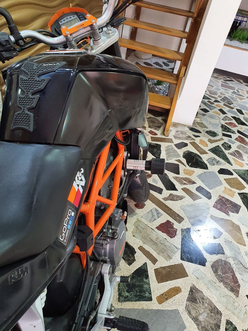 KTM 200 y 390 - Defensas (Sliders) Cilindro de Aluminio