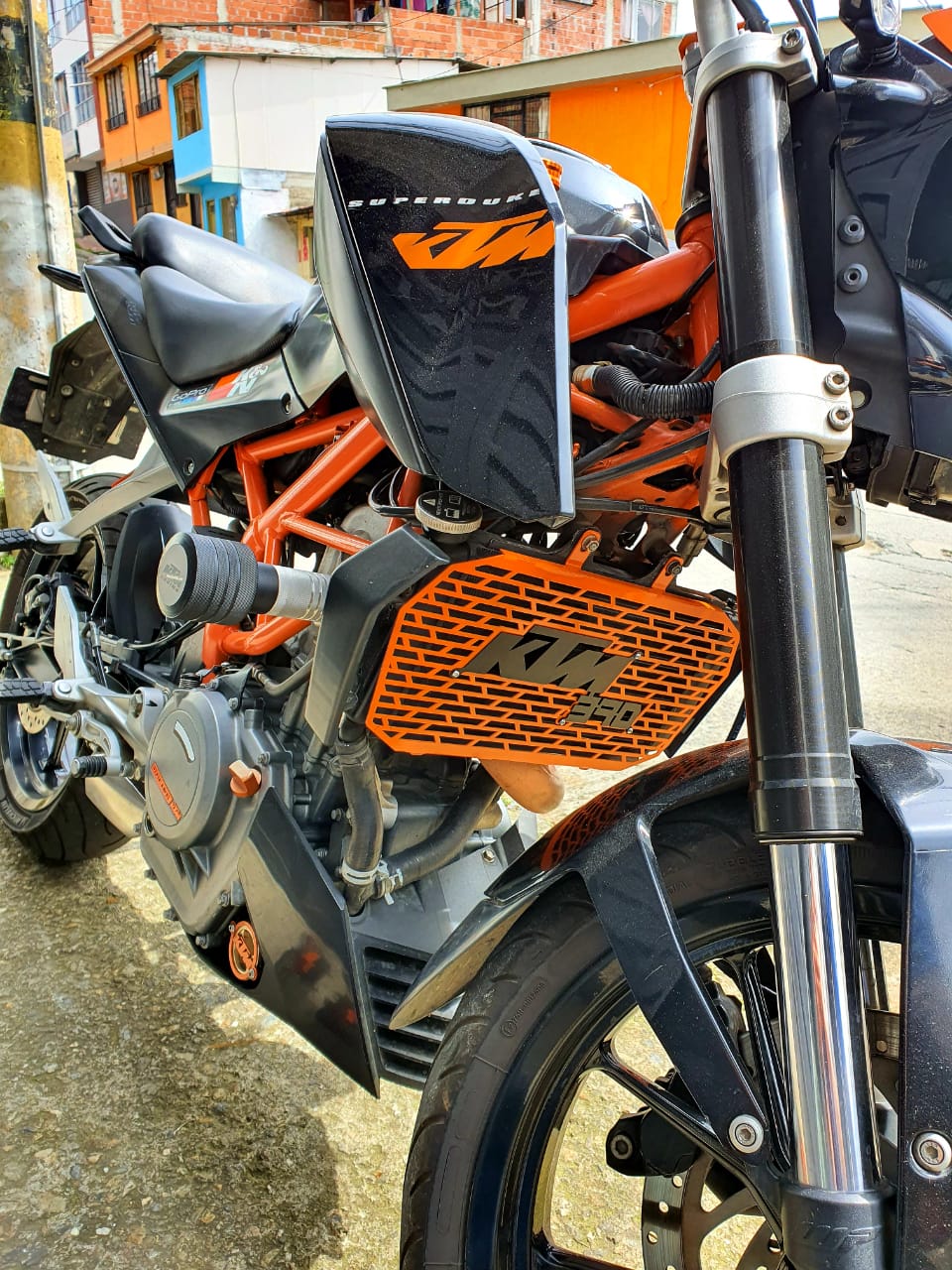 Protector Radiador Cuadrado KTM 390 (2 Partes)