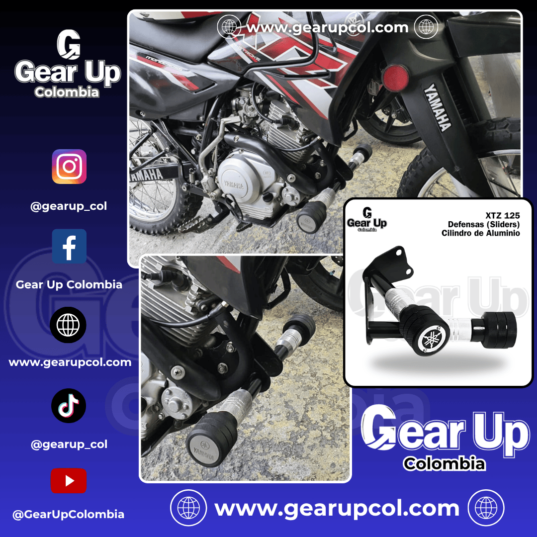 XTZ 125 - Defensas (Sliders) Cilindro De Aluminio