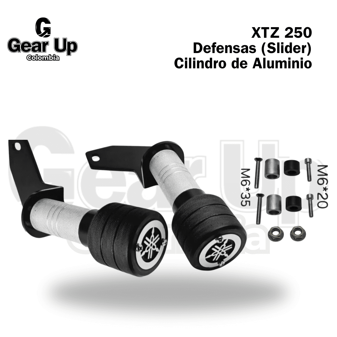 XTZ 250 - Defensas (Sliders) Cilindro de Aluminio