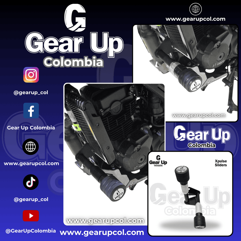 Hunk 125 R - Defensas (Sliders) cilindro de Colores